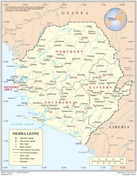 Carte Sierra Leone ville route