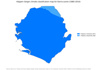 Carte Sierra Leone climat