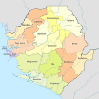 Carte région Sierra Leone