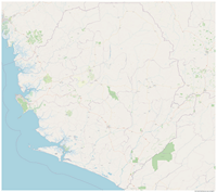 Grande carte Sierra Leone route
