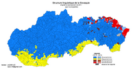 carte linguistique Slovaquie