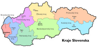 carte région Slovaquie
