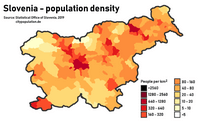 carte population Slovénie