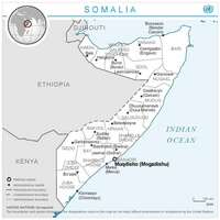 carte Somalie simple