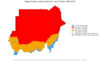 carte Soudan climat