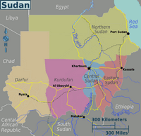 carte Soudan région