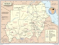 carte Soudan ville région route