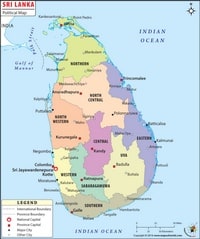 Carte Sri Lanka