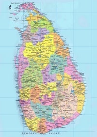 Carte Sri Lanka