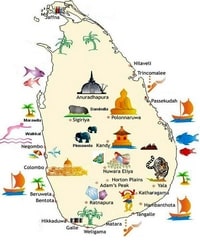 Carte Sri Lanka