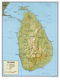 Carte Sri Lanka