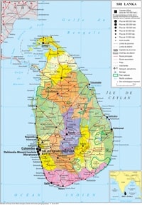 Carte Sri Lanka