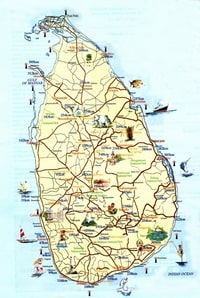 Carte Sri Lanka