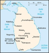 Carte Sri Lanka