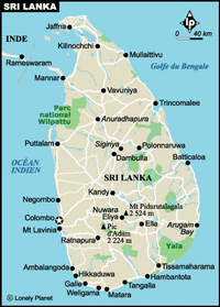 Carte Sri Lanka