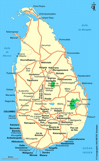 Carte Sri Lanka