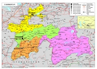 Carte Tadjikistan