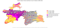 Carte Tadjikistan climat