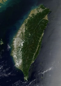 Photo satellite de Taïwan