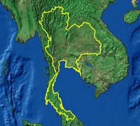 carte Thaïlande image satellite
