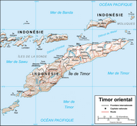 carte ville Timor oriental