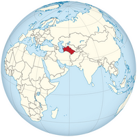 carte Turkménistan localisation Asie
