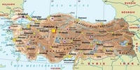 carte Turquie villes sites touristiques