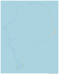 Grande carte Funafuti Tuvalu aéroport