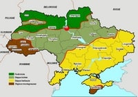 Carte géographique Ukraine typologie sols
