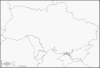carte Ukraine vierge blanche