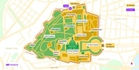 Carte Vatican entrée monuments