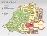 carte Vatican basilique Saint-Pierre gare musées