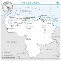 carte Venezuela capitale ville