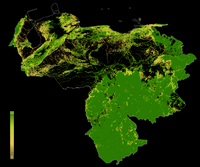 carte Venezuela forêt
