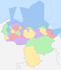 carte Venezuela région