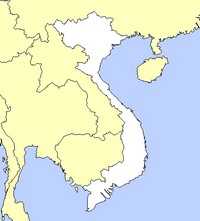 Carte du Vietnam vierge