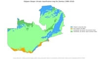 carte Zambie climat