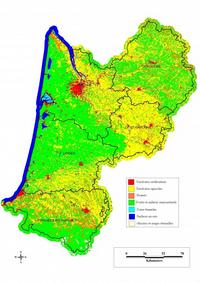 carte Aquitaine occupation des sols