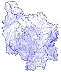 carte Bourgogne hydrographie