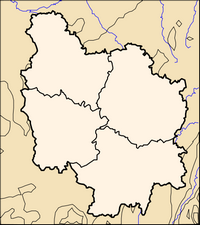 Carte de la Bourgogne vierge