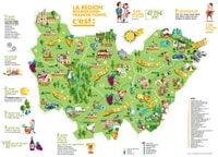 Carte Bourgogne-Franche-Comté présentation région informations touristiques