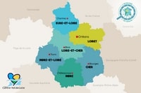 Carte Centre-Val de Loire départements