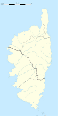 Carte hydrographique de la Corse vierge