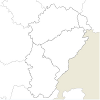 Carte de la Franche-Comté blanche