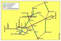 carte Franche-Comté pistes cyclables