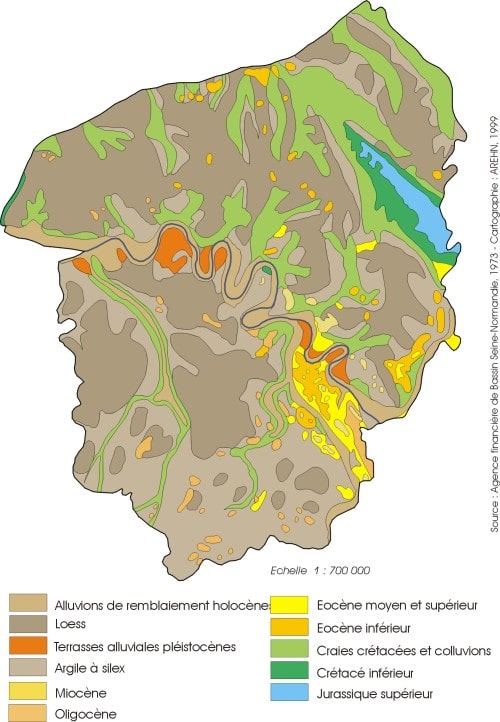 carte relief haute normandie