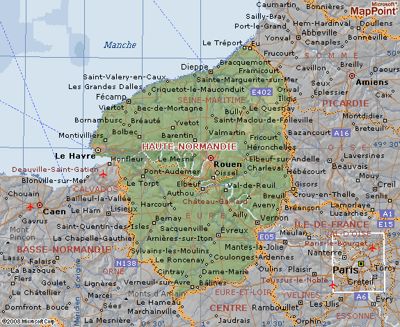 villes de haute normandie