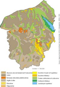 Carte géologique de la Haute-Normandie