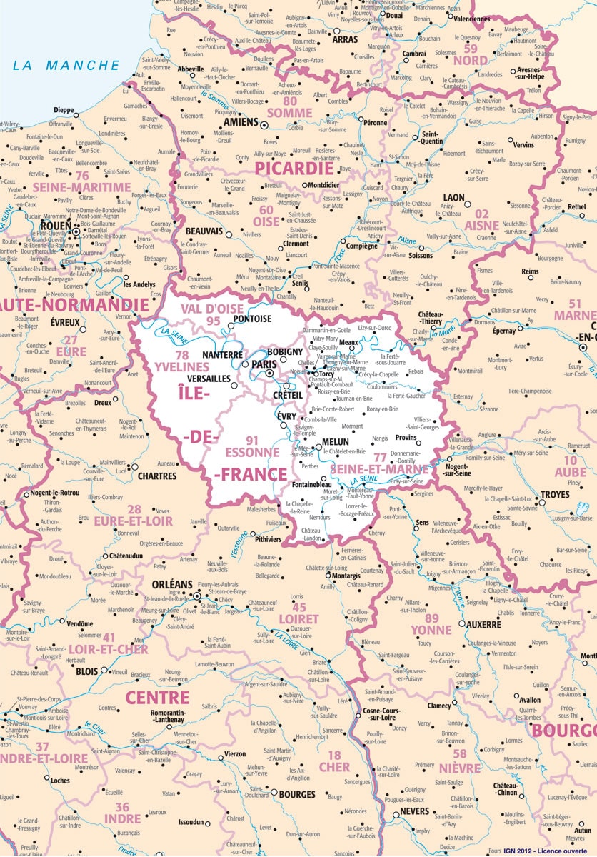 Carte Ile De France Et Ses Villes Info Voyage Carte Plan