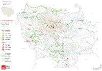 carte Île-de-France parcs à thème de loisir ou animalier